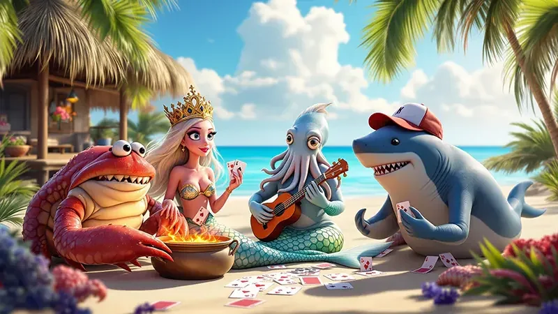 Arena tembak ikan dengan tampilan kontrol yang ringkas untuk perangkat mobile
